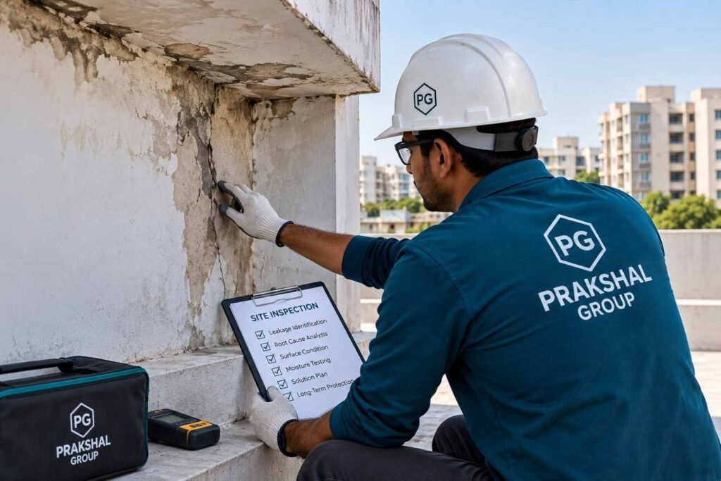Our Waterproofing Process in Ahmedabad